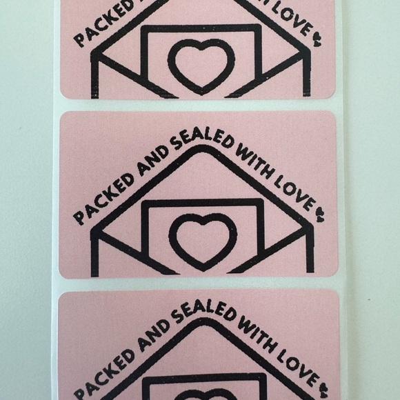 STICKERAFT Other - packed and sealed with love sticker for small business new | thank you sticker